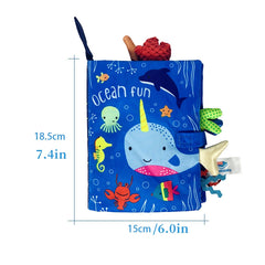 3D Tail Baby Cloth Book Red Sound Paper Toy