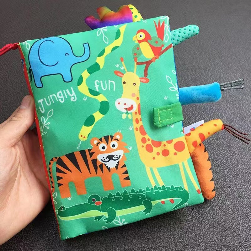 3D Tail Baby Cloth Book Red Sound Paper Toy