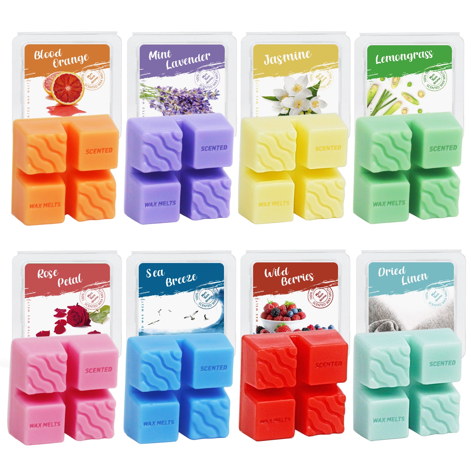 8pcs Scented Soy Wax Melts for Wax Warmer - 35g