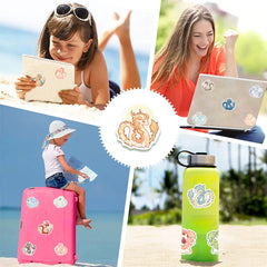 50pcs Cartoon Dragon Doodle Sticker for Bike Skateboard Car Laptop