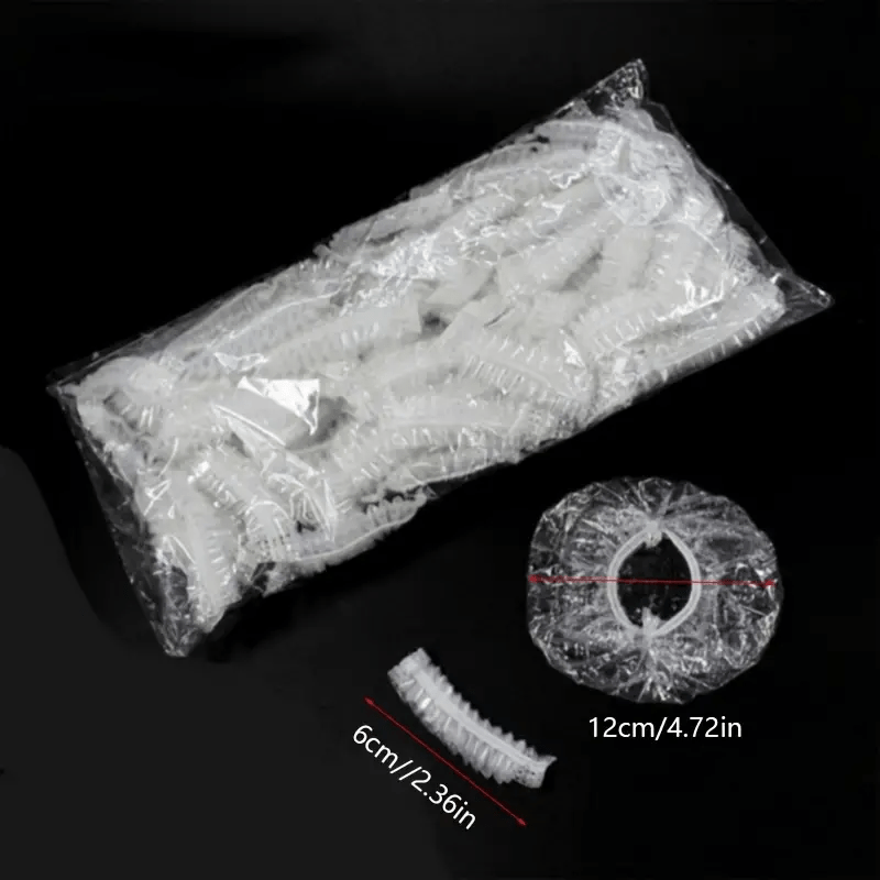 100pcs Waterproof Disposable Ear Covers for Hair Dye Shower Spa