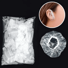 100pcs Waterproof Disposable Ear Covers for Hair Dye Shower Spa