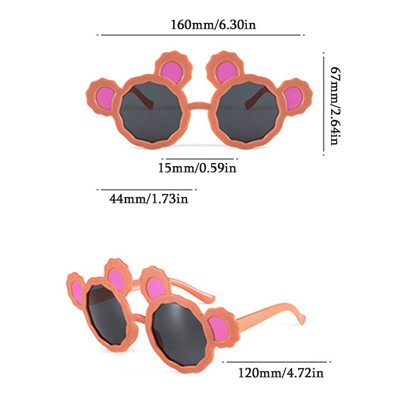 Bear Ear Decor Sunglasses For Women Kids UV400