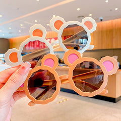 Bear Ear Decor Sunglasses For Women Kids UV400