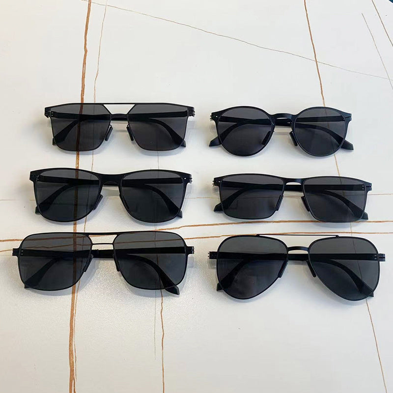 JY100 Men's Metal Frame UV400 Polarized Sunglasses