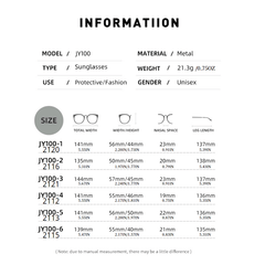 JY100 Men's Metal Frame UV400 Polarized Sunglasses