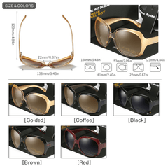 Royal Oval Resin Polarized Sunglasses Uv400 Glasses