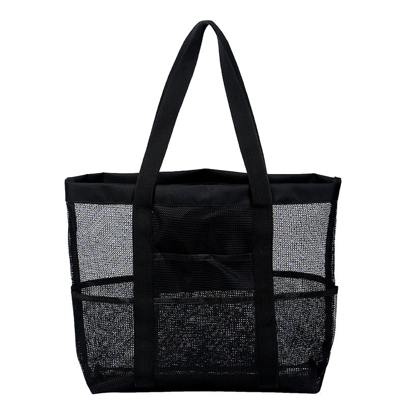 Beach Bag with Shoulder Strap and Multiple Compartments
