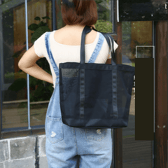 Beach Bag with Shoulder Strap and Multiple Compartments