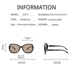 Oval Jelly Frame Sunglasses UV400 Beach Travel Glasses