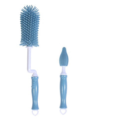 2pcs Silicone Baby Bottle Brushes for Clean and Sanitized Cups