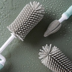 2pcs Silicone Baby Bottle Brushes for Clean and Sanitized Cups