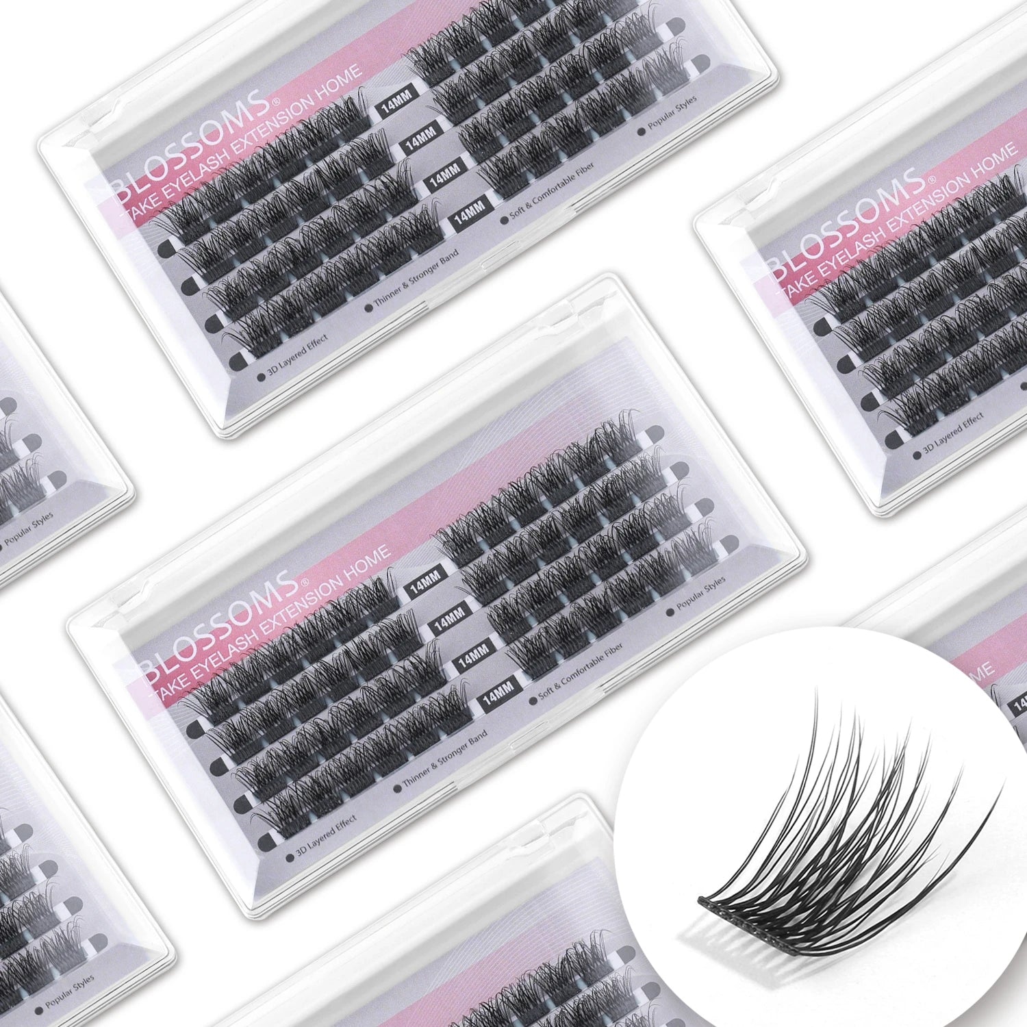 DIY Clusters Eyelash Dovetail Segmented Lashes 48pcs