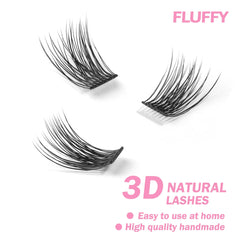 DIY Clusters Eyelash Dovetail Segmented Lashes 48pcs