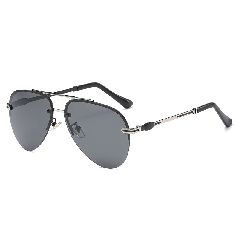 Men's PC Frame Polarized Sunglasses UV400 Retro Style with Case