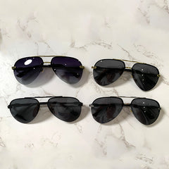 Men's PC Frame Polarized Sunglasses UV400 Retro Style with Case