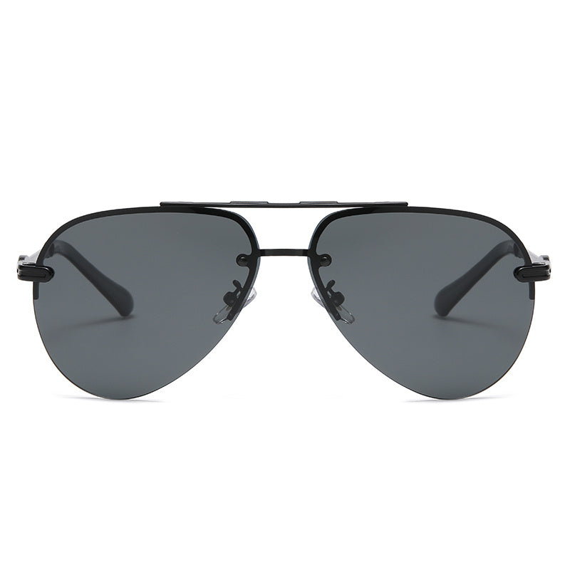 Men's PC Frame Polarized Sunglasses UV400 Retro Style with Case