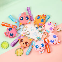 Mini Silicone Baby Zero Wallet Keychain Couple Bag Coin Earphone Storage Bag