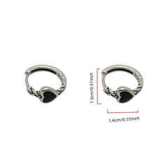 Heart Hoop Earrings for Girls - Jewelry Accessories Gift Party Holiday