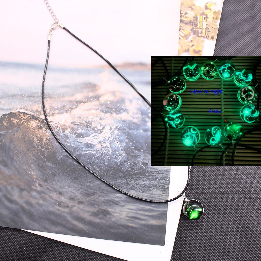 Teen Charm 12 Constellation Pendant Necklace for Boys and Girls