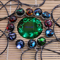 Teen Charm 12 Constellation Pendant Necklace for Boys and Girls