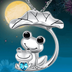 Cartoon Frog Pendant Necklace Decorative Jewelry Gift For Girls