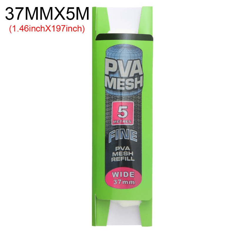 5M Soluble PVA Mesh Bait Bags Carp Fishing Feeder Lures 25mm 37mm