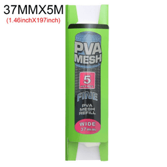 5M Soluble PVA Mesh Bait Bags Carp Fishing Feeder Lures 25mm 37mm