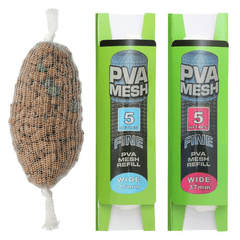 5M Soluble PVA Mesh Bait Bags Carp Fishing Feeder Lures 25mm 37mm