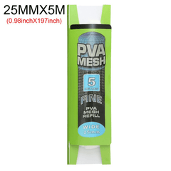 5M Soluble PVA Mesh Bait Bags Carp Fishing Feeder Lures 25mm 37mm