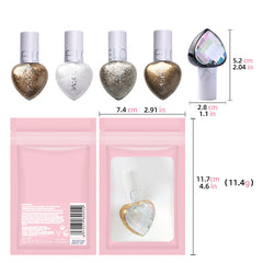Waterproof Shimmer Liquid Eyeliner Pen with Heart Shaped Brush