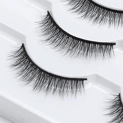 12 Pairs Wispy Natural Look 11mm 3D Mink Lashes