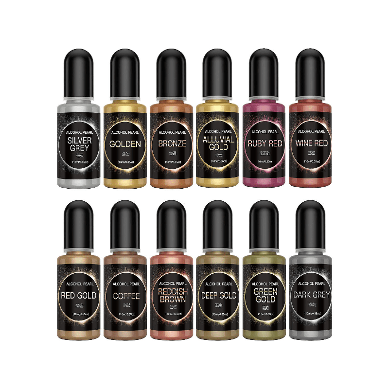 10ml Metallic Pearlescence Pigment Alcohol Liquid for DIY Jewelry Making