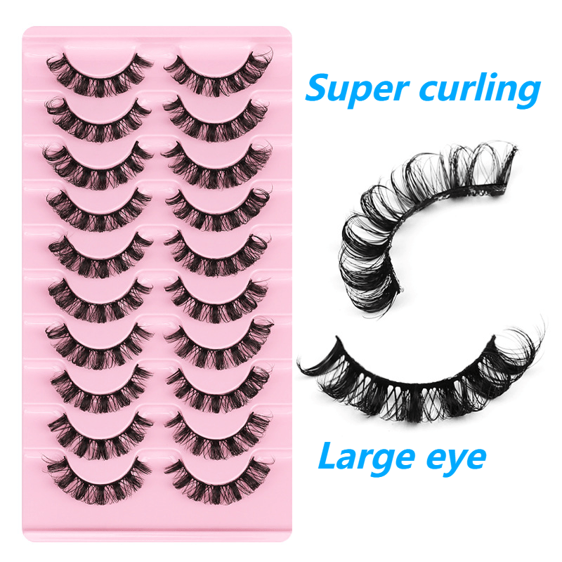 3D False Eyelashes Slender Curling Natural Cat Eye