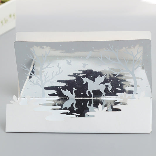 DIY Dreamy Mirror Card with Envelope - Magical Greeting Card