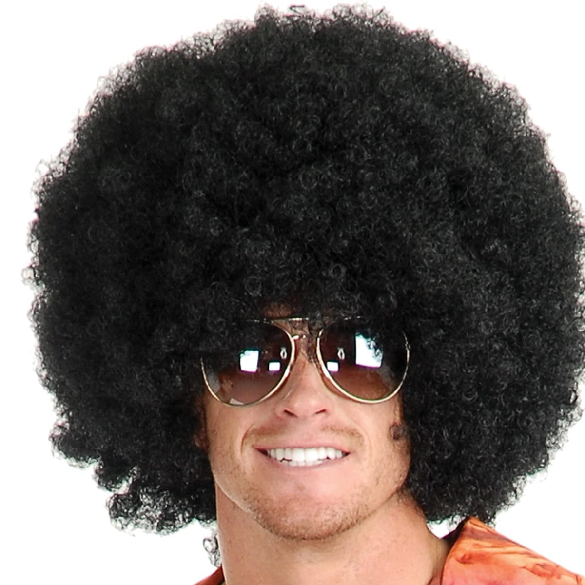Fluffy African Style Wig Heat Resistant Synthetic For Men And Women