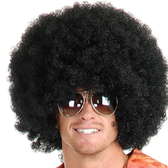 Fluffy African Style Wig Heat Resistant Synthetic For Men And Women
