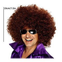 Fluffy African Style Wig Heat Resistant Synthetic For Men And Women