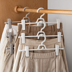 5pcs Trouser Rack Anti Explosion Pleat Storage