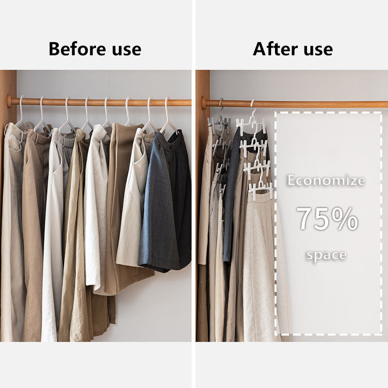 5pcs Trouser Rack Anti Explosion Pleat Storage
