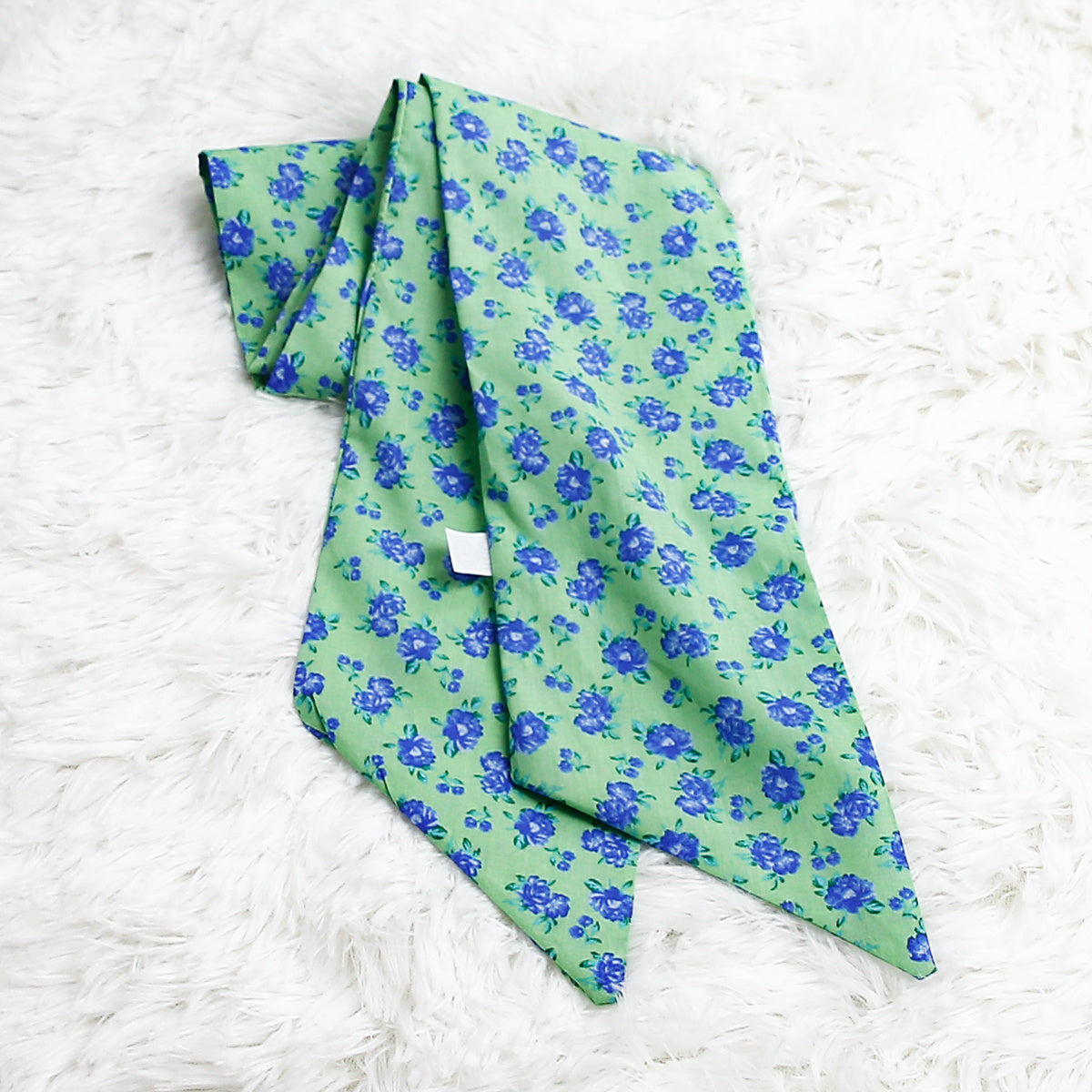 Casual Flower Neckerchief Long Ribbon Skinny Scarf