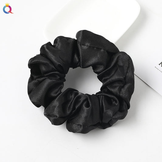 Large Satin Scrunchies Solid Hair Rope Hair Tie Hair Ring