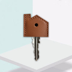 1Pc Key Case Keyring PU Leather Accessary