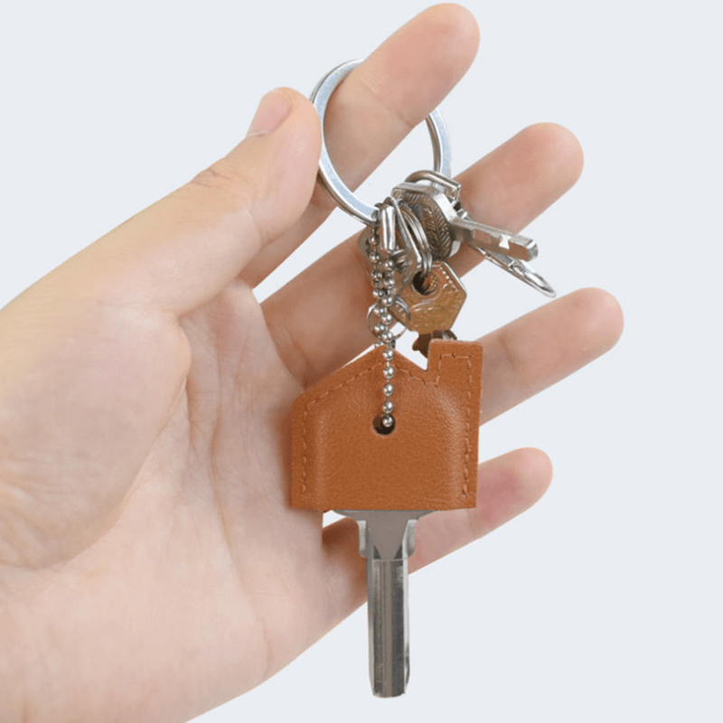 1Pc Key Case Keyring PU Leather Accessary