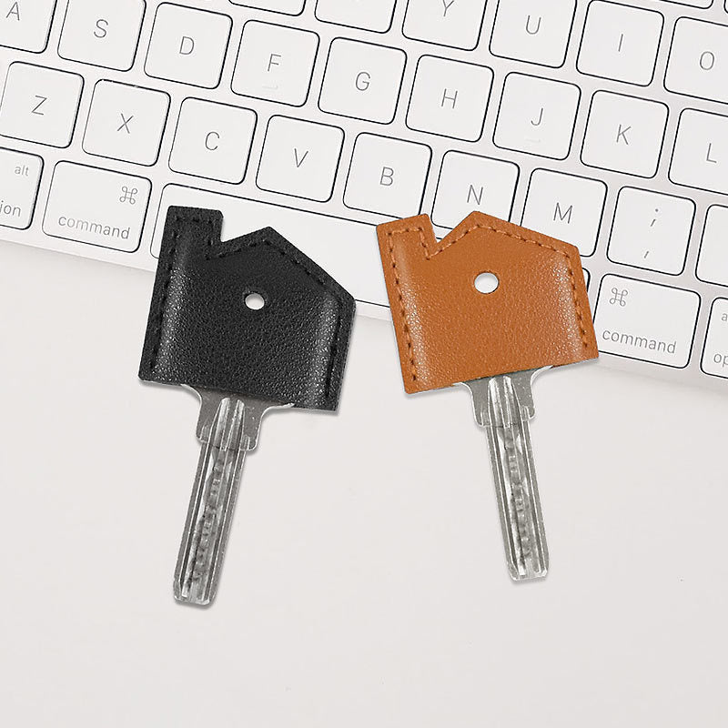1Pc Key Case Keyring PU Leather Accessary