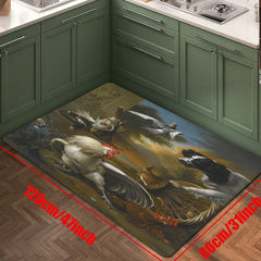 Soft Thickened Kitchen Mat Non-slip Rooster-proof Floor Mat Rustic Waterproof