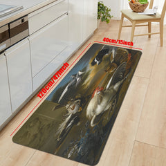 Soft Thickened Kitchen Mat Non-slip Rooster-proof Floor Mat Rustic Waterproof