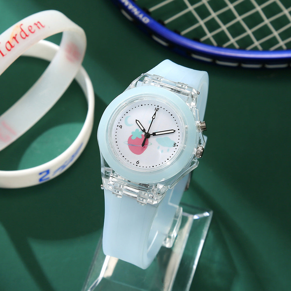 Glow Rabbit Kids Watch with Silicone Strap