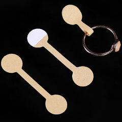 100pcs Blank Paper Tags Stickers Jewelry Labels Ring Necklace Display Card Packa
