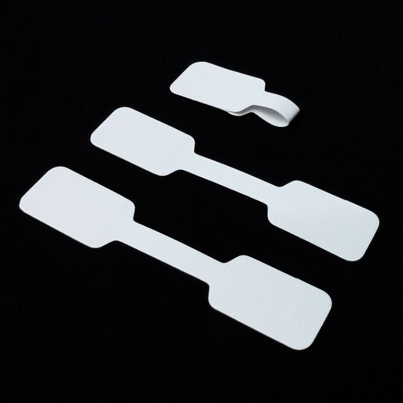 100pcs Blank Paper Tags Stickers Jewelry Labels Ring Necklace Display Card Packa